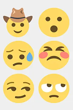 流汗帽子时尚卡通表情包免抠素材-众图网