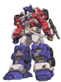 Safebooru - absurdres arm cannon autobot blue eyes highres holding holding sword holding weapon looking ahead mecha nasutetsu optimus prime redesign robot science fiction solo sword transformers weapon wheel white background | 4089899