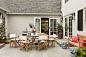 Patio - large transitional courtyard patio idea in Los Angeles with no cover