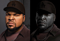Icecube portrait and breakdown, Luis Yrisarry Labadía : Realistic portrait of Icecube, I tried to replicate his attitude, flow and style.  Wait for the video at the very end is worths it 
On the technical side, this project was for me a good chance to pra