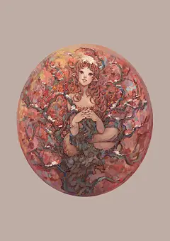 &quot;缔梦“系列——毕设作品-心子Shin_原创,插画,厚涂,唯美,板绘_涂鸦王国插画