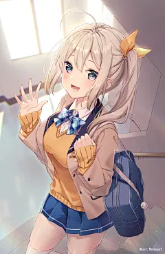 “如果有新的女朋友的话，可以的话请告诉我。”插画图片壁纸