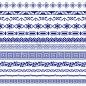 Chinese porcelane seamless borders vector set.