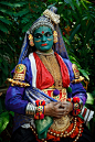 Kathakali Dancer (portraying a woman), Kerala, India