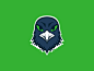 Seattle Seahawks redesigned logo from a series of NFL redesigns I'm doing for practice.