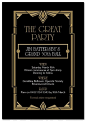 A Royal occasion? Check out our 'Gatsby Ball Birthday Invitations - THEMED - Birthday' for your next Toga Party. Gold and Black - you can't go wrong.