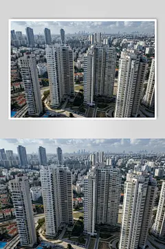 AI数字艺术房地产城市航拍摄影图-众图网