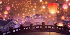 古风卡通场景原画设计资源游戏美术设定中国风手绘PSD分层素材-淘宝网
