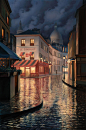 Evgeny Lushpin 1966年出生于莫斯科。他追随俄罗斯和西欧最优秀的表象主义传统艺术，画风典雅，注重色彩和形式，作品跟摄影似得。