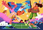 artist artwork athletes digitalart digitalpainting ILLUSTRATION  illustrationart Procreate procreate illustration sporting