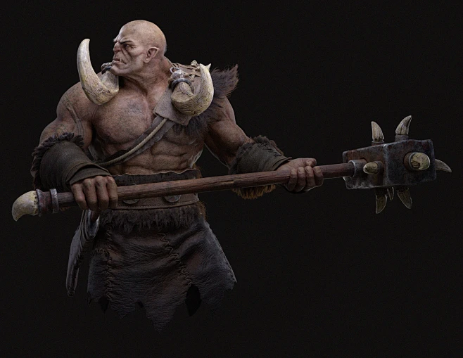 Orc, Oleg Lychagin : orc Based on - https://www.artstation.com/artwork ...