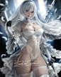 白发美女