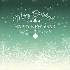 电子贺卡恭贺新年及圣诞快乐。向量