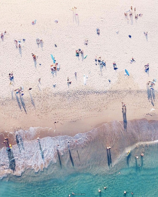 迷人的澳大利亚无人机海滨航拍照片-Gab...