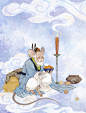 《中国志怪故事集》插图9张_南山归鱼__插画师作品_涂鸦王国gracg.com
