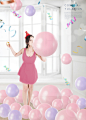 五彩气球 活动氛围 生日快乐 生日海报设计PSD