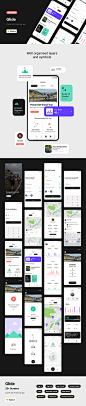 #APP模板#
自行车骑行比赛跟踪登录评论图表等app ui源文件 sketch模板