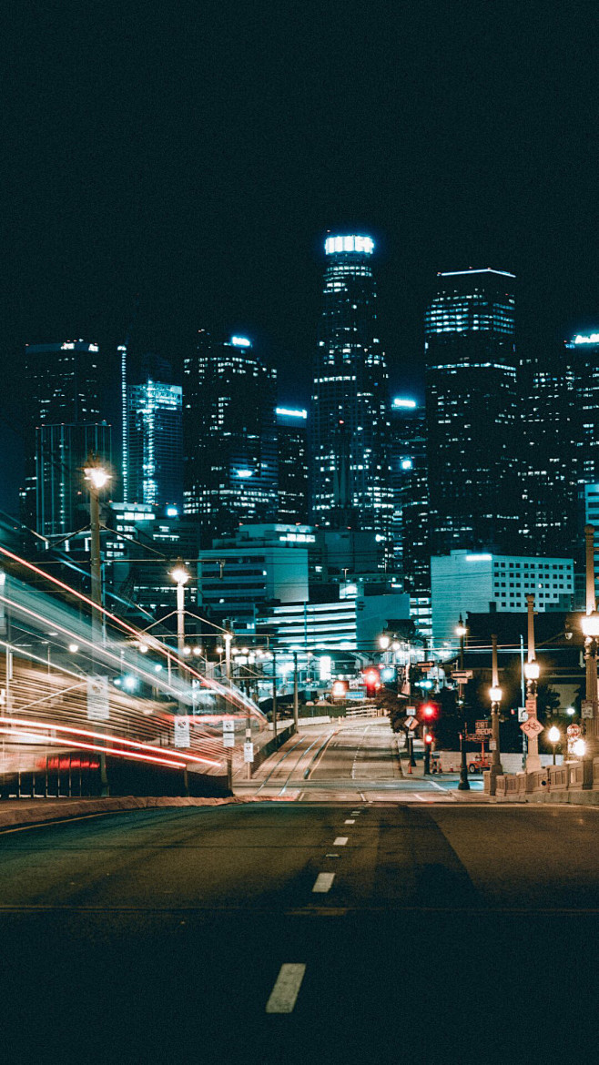 城市夜景 街景 夜晚 灯光 旅行 风景