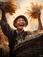 Ai绘画生成：乡村振兴之丰收季（农产品）