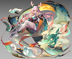 醉肆夜采集到插画  CG