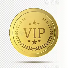 Vip invitation with golden badge, vector