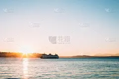 渡轮,海洋,圣胡安岛,滨水,西雅图,普吉特海湾,客轮,创世纪,乘船游,天空