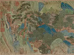 赏画｜明·仇英《桃花源卷》欣赏（美国波士顿美术馆藏）_武陵