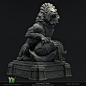 Diablo IV - Vessel Of Hatred | Akarat Lion Form - Statue Asset