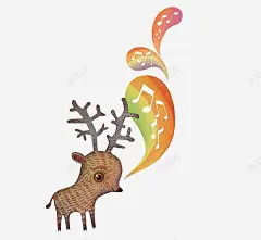 卡通小鹿 素描图片 元素 免抠png 设计图片 免费下载 页面网页 平面电商 创意素材