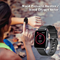 Amazon.com: Xercise 1.7" Smart Watch for Android Phones, Compatible with iPhone Samsung, Fitness Tracker with Blood Pressure Monitor, Heart Rate and Blood Oxygen Meter, IP68 Smart Watch for Women Men (Black): Sports & Outdoors
