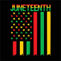Juneteenth day t shirt design vector