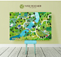 Yves Rocher France La Gacilly isometric Map on Behance-6