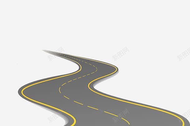 弯路高清素材 弯路 弯道 柏油 路 高速 免抠png 设计图片 免费下载
