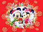 Mickey y Minnie en Navidad