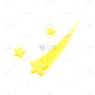 3D星星元素贴纸