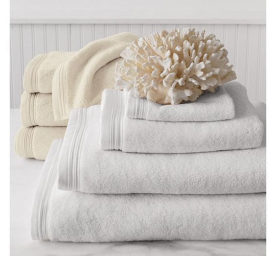 fluffy white towels,...