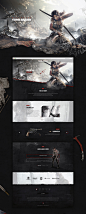 Rise Of The Tomb Raider Website on Behance