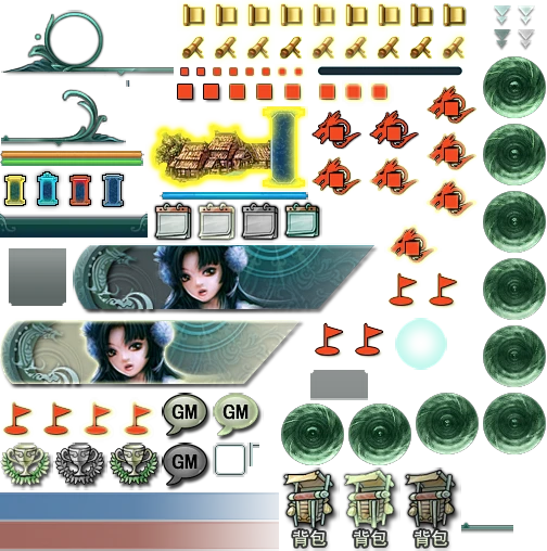 剑网三UI素材32-花瓣网