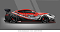 Sport Car wrap livery design. vector eps 10. design included