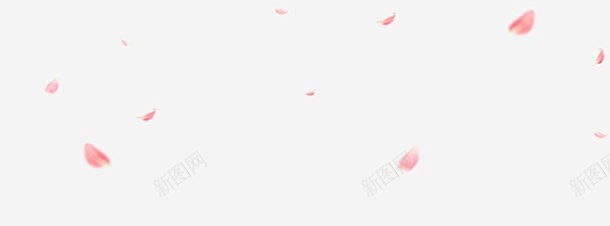 粉色漂浮花瓣活动装饰高清素材 页面 免费...
