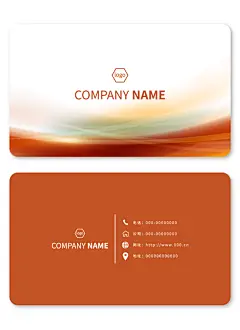 简约大气矢量商务名片