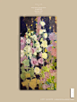 Tao Jun • 定格花语系列中的一对两生花· : 引进春日的阳光明媚 · 又在夜里中喁喁细语 140x70cm • 帆布油画 2022 年 · LOFT de ARTE Presents
