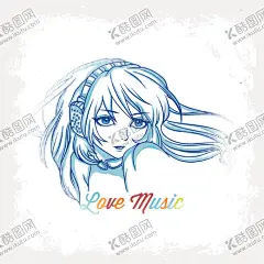 戴耳机听音乐女孩 【酷图网】戴耳机,听音乐,浪漫女孩,love,music,动漫,头像,凌乱,长头发,大眼睛,蓝色美女,热爱音乐,柔情女人,二次元,美少女,AI创作,Al作品,人工智能,少女,角色,手绘美少女,女孩,女人,美女,时尚,卡通美女,美丽,浪漫,手绘,女性,女子,可爱,素描,时尚女孩,速写插图,壁纸,卡通头像