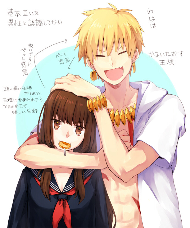 fategrandorder金女主吉尔伽美什岸波白野p站染宫すずめ