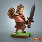 Barbarian King - Clash of Clans, Supercell Art : © 2012 Supercell Oy.