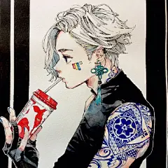 手绘插画作品丨画师：ビー O绿洲 ​​​​