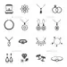 黑色珠宝图标——Web元素矢量Jewelry Icon Black - Web Elements Vectors配件、附件、手镯、商业、收集、电脑,钻石,典雅,时尚,宝石,礼物,黄金、黄金、图标、互联网、珠宝、首饰、珠宝、奢侈品,手机、项链、手机、象形图,宝贵的,戒指,集,标志,符号,宝藏,手表 accessories, accessory, bracelet, business, collection, computer, diamond, elegance, fashion, gem, gift, g