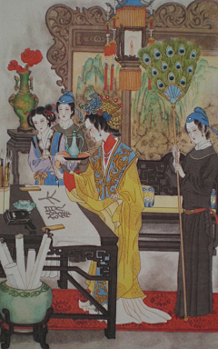 欣语嫣然采集到Painting-国画美女