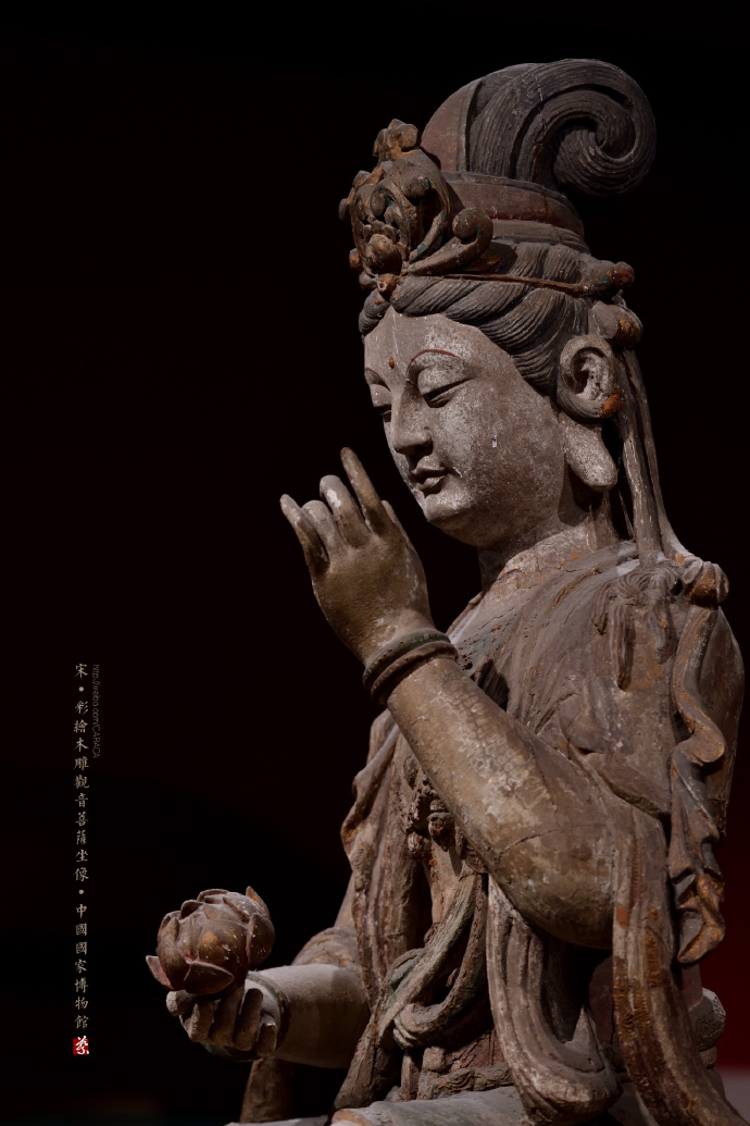 中国国家博物馆# 中国古代佛造像展厅①北魏云冈石窟石雕佛坐像②