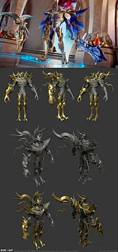 暗裔剑魔 亚托克斯：仲裁圣骑  手办3D模型